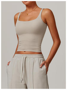 Débardeur dos nageur pour femme, sans manches, en tissu extensible doux et respirant, idéal pour le fitness décontracté et les tenues d'été - Product Image 5