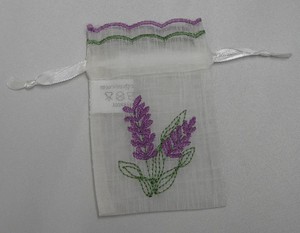 Pochette en organza brodée personnalisée avec logo, recyclable, douce, couleur lavande, avec cordon de serrage, pour sachets parfumés Scentsy, emballage cadeau - Product Image 5