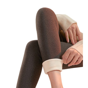 Leggings chauds pour femmes, couleur unie, hiver, vente chaude, leggings thermiques épais de qualité supérieure, extensibles, confortables, tendance et à la mode - Product Image 6