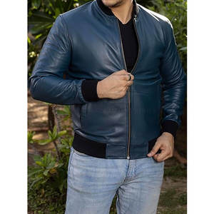 Chaqueta de cuero estilo bomber de nuevo diseño a la moda, la más vendida, fácil de usar, ropa abrigada, chaqueta de invierno para hombre - Product Image 3