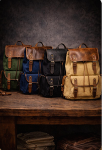 Sac à dos de voyage vintage en toile cirée de haute qualité pour homme, nouveau style, sublimation, pour étudiant, idéal pour l'extérieur - Product Image 2