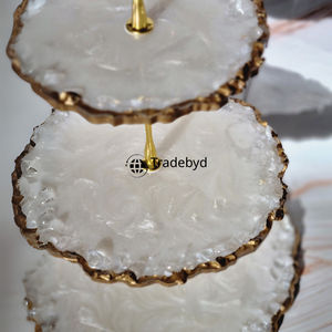 Base para Pastel Rectangular de Resina Ecológica Hecha a Mano de Primera Calidad para Decoración Moderna del Hogar y Exhibición de Postres Tradebyd - Product Image 2