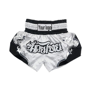 Pantalones Cortos de Boxeo para Mujer y Hombre, Pantalones Cortos de MMA con Bordado, Pantalones de Entrenamiento Profesional de Kickboxing para Niños y Niñas, Pantalones de Muay Thai - Product Image 6