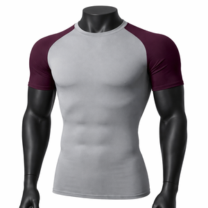 Mens Adult Short Sleeve <b>Compression</b> <b>Shirt</b> Eco-Friendly Breathable Quick Dry Performance Base Layer Rash Guard - Product Image 4