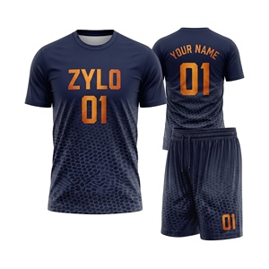 เสื้อฟุตบอลแบบมีธง 7v7 แบบกำหนดเอง แขนสั้น ชุดยูนิฟอร์มทีมเยาวชนแบบรัดรูป - Product Image 3