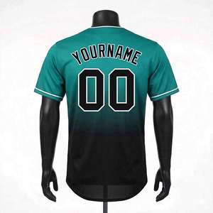 New Arrival Customizable Short Sleeve Printed Baseball Jersey 100% Polyester <b>Fabric</b> Quick Dry Made Pakistan <b>Best</b> Price Hot Sale - Product Image 3