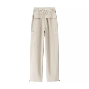 Pantalon cargo femme coupe droite printemps ample moderne streetwear confortable multi-poches essentiel quotidien vente en gros 3000 pièces - Product Image 4