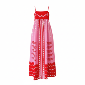 Damen Frühling Sommer Mode Lässig Elegant Urlaub Bohemian <span class=keywords><strong>Spaghetti</strong></span>-Träger Lange Kleider Kragenloses Sardinen-Slip-Kleid - Product Image 1