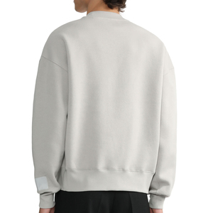 เสื้อสเวตเชิ้ตคอกลมบุขนแกะสำหรับผู้ชาย ทรงหลวม แขนยาว แบบเรียบ สำหรับปักและสกรีน - Product Image 4