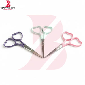 Ciseaux de broderie et de couture pastel à poignée en forme de cœur, durables et polyvalents en acier inoxydable, pour fournitures de bureau et essentiels de couture, modèle 2026 - Product Image 2