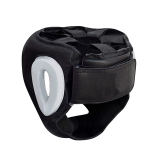 Casque de boxe d'entraînement et de compétition, protection de tête en cuir véritable de haute qualité pour le kick-boxing et l'entraînement au combat - Product Image 3