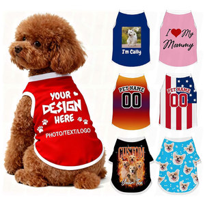 T-shirt personnalisé pour chien, maillot personnalisé pour animal de compagnie avec nom, photo, texte, logo, pull personnalisé pour chien, cadeau pour chiens et chats de petite, moyenne et grande taille - Product Image 1