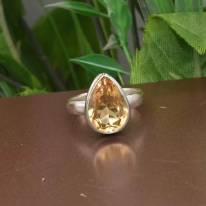 925 Sterling Silver Natural <b>Citrine</b> <b>Ring</b> Handmade Bohemian Gemstone <b>Ring</b> November Birthstone Elegant Fine Jewelry - Product Image 5