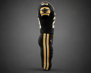 Ensemble d'uniformes de football américain sur mesure de qualité supérieure |   Maillot de football sublimé et pantalon intégré |   Vêtements d'équipe pour jeunes et adultes - Product Image 3