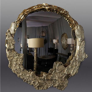 Espejos de Pared Redondos Decorativos con Tema Dorado, Modernos y Elegantes, Espejos de Metal para Decoración de Sala de Estar - Product Image 6