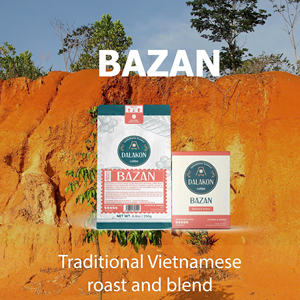 Café Spécialisé Bazan Dalakon Torréfaction Française Robusta Arabica BITTER Café Moulu Caféiné Emballage Boîte Premium Rouge Clair - Product Image 6