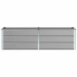 Fioriera in Acciaio Grigio Chiaro 62.99 X 15.75 X 17.72 Pollici Vasi e Fioriere - Product Image 4