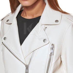 Veste en cuir pour femme, toucher luxueux, look élégant et intérieur confortable pour la mode hivernale - Product Image 5