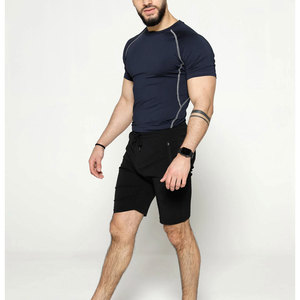 T-shirt de compression personnalisé pour homme, séchage rapide, respirant, pour la course, la gym, l'entraînement, couche de base athlétique - Product Image 2