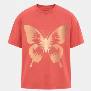 Camiseta auténtica con estampado reflectante para hombre, camiseta de algodón con cuello redondo, manga corta, ligera, cómoda, ropa informal urbana a la moda - Product Image 1