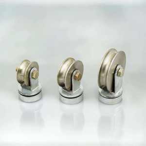 Conjunto de Ruedas Móviles Modernas de Acero Pulido, 75 mm de Grosor, Bajo Ruido, Duraderas, Rodamiento Suave, Componente de Ferretería para Puertas - Product Image 6