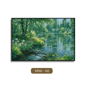 Peinture sur toile vintage très vendue, art mural en soie, décoration intérieure, art décoratif classique, fabrication OEM au Vietnam, marque HALO - Product Image 1