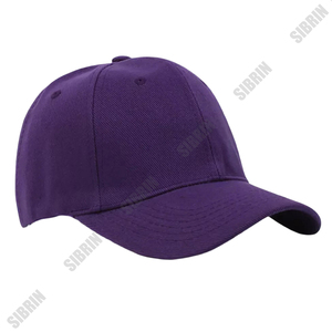 Casquette de baseball personnalisée SIBRIN à 6 panneaux, rose vif, visière incurvée, pour sports motorisés, skateboard, streetwear, décontractée, sportive, casquettes P - Product Image 1