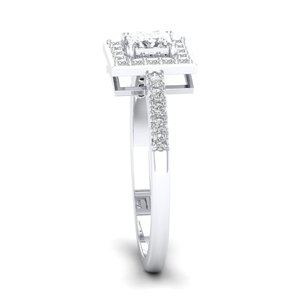 Bague de fiançailles REYES en or 18 carats avec diamant solitaire, bijoux fins faits à la main, cadeau d'anniversaire, bijoux fins pour mariage - Product Image 3