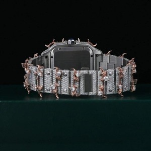 Nuevo Reloj de Diamantes VVS Moissanite, Reloj Clásico de Lujo Hip Hop, Reloj Mecánico Automático Thorns para Hombre - Product Image 4