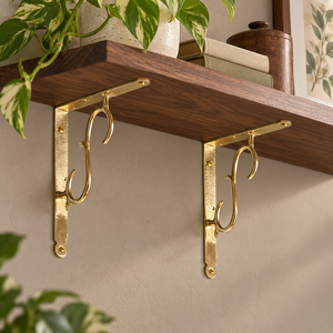 Soporte de Pared Decorativo SHUBHAM de Metal Dorado, 8 Pulgadas, Resistente, con Diseño de Espiral, para Muebles - Product Image 3