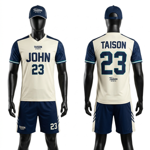Tenue de handball pour hommes, 180 GSM, polyester interlock premium, design à panneaux bleu et blanc, sublimation, logo personnalisé, ensemble sportif pour équipe - Product Image 5