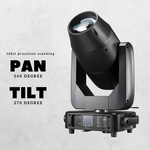 Luz de Cabeza Móvil LED de Precisión de 16 Bits, Rotación de 540 Grados, Inclinación de 270 Grados, Iluminación de Escenario DMX512 para Eventos de Discoteca - Product Image 1