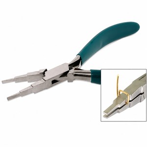 Pince à bec plat à 3 niveaux 2 4 6 mm, outil de bouclage de fil pour la fabrication de bijoux ZetomedPro - Product Image 1