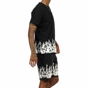 Conjunto de Camiseta y Pantalones Cortos para Hombre, Ropa Deportiva de Dos Piezas para Gimnasio, Entrenamiento, Uso Diario, Cómoda - Product Image 5