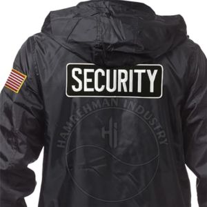 Security Jacket Men's Casual Winter Jacket Black Vis Clothing Softshell Safety Guard Work Wear Jacket Min order 2 pieces - Product Image 4