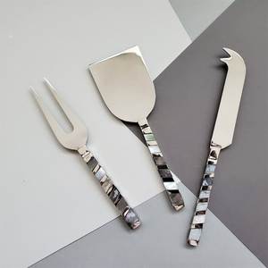 Perfect Design Stainless Steel Cheese Knife Resin Cheese Knife MOP Cheese Knife <b>Wood</b> Cheese Knife At very low factory Price - Product Image 2