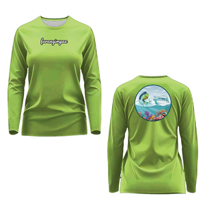 Camiseta de Pesca con Cuello Redondo para Mujer, Sublimada, Unisex, Manga Larga, Secado Rápido, UPF 50, Estampado con la Bandera de EE. UU. y Estrellas Azules, Sudadera para Adultos - Product Image 3
