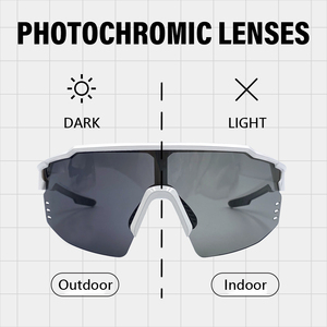 Guga แว่นตากันแดดกีฬาปั่นจักรยาน unisex, พร้อมเลนส์โฟโตโครมิคกรอบโพลาไรซ์โพลาไรซ์ P1142 - Product Image 3