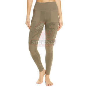 Leggings elásticos de cintura elástica para mujer, servicio OEM con MOQ bajo, leggings de yoga de alta calidad, ropa deportiva a precio económico. - Product Image 2