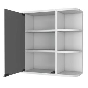 Armadietto per medicinali Valdez a sei ripiani con specchio per riporre oggetti in bagno - Product Image 4