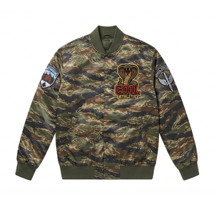 Veste universitaire en satin camouflage Alpha Peak avec logo d'ours brodé, manches longues, col rabattu, pour homme adulte, automne-hiver. - Product Image 5