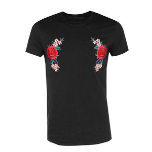 T-shirt en coton brodé de qualité supérieure pour hommes – Vente en gros, personnalisé, à manches courtes, coupe ajustée, tricoté, avec bordure contrastante - Product Image 1