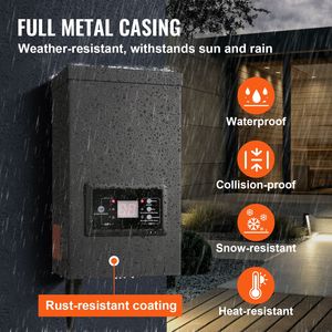 Trasformatore Paesaggistico in Rame a Bassa Tensione da 300W con Timer e Sensore Fotocellula, Design Impermeabile per 120V AC, 120V AC, 1 Paesaggio - Product Image 6