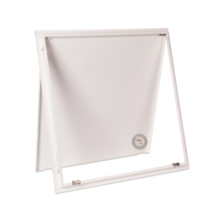 Plaque d'accès entièrement métallique 600x600 robuste pour grille de plafond carrée et cloison sèche, trappe d'inspection encastrée - Product Image 1