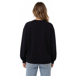Sudadera Negra Extra Grande Personalizada, Clásica, de Color Sólido, Ultra Cálida, de Forro Polar, para Invierno, con Hombros Caídos, Lisa, para Uso Diario - Product Image 3