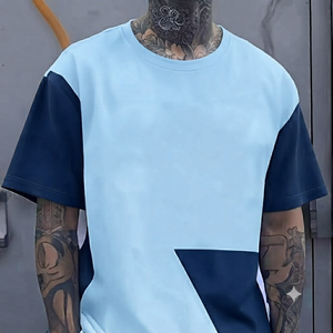 Nouvelle Collection Printemps-Été 2026 – T-shirt en Maille Jacquard Décontracté à Manches Courtes pour Homme, Personnalisable avec Logo, Polyvalent - Product Image 2