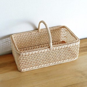 <b>Cheap</b> price gift packaging accessories natural sustainable rattan <b>basket</b> rectangular handle <b>baskets</b> - Product Image 2