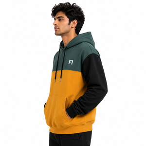 Sweat-shirt à capuche personnalisé pour homme, en molleton, avec logo brodé sur le devant, poche, coupe classique, streetwear décontracté, Y2K, fournisseur OEM USA - Product Image 4