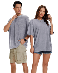 เสื้อยืดโอเวอร์ไซส์ ทรงครูว์เนค ผ้าฟอกสี 280 กรัม ทรงดรอปไหล่ เสื้อเบสิคผู้ชาย วินเทจ แขนสั้น สีพื้น เสื้อยูนิเซ็กส์ - Product Image 6