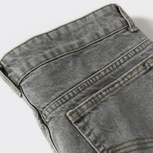 Men's Grey Washed Denim Regular Fit <b>Jeans</b> Comfort Casual Mid-Rise Straight Leg Premium High Quality Made Men Denim <b>Jeans</b> - Product Image 5